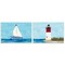 Stupell Industries Nautical Sail the Sea Lighthouse 2 pc Wall Plaque Art Set Design by Julie Derice